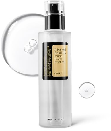 COSRX fortschrittliche Schnecken-Muzin-96-Power-Essenz 100 ml fl. oz | Schneckensekret-Filtrat 96 % | Hautreparaturserum | CPNP, Koreanische Hautpflege, ohne Tierquälerei, ohne Parabene, ohne Alkohol