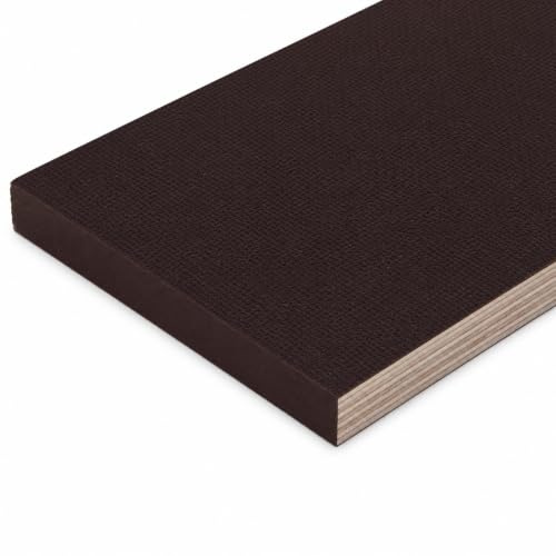 AUPROTEC Siebdruckplatte 18mm, Birke Multiplex 100x10 cm, Bodenplatte | Beidseitig beschichtet, witterungsbeständig BFU 100 – rutschhemmende Siebseite für Anhänger, Werkbank und Fahrzeugbau
