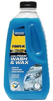 Rain-X Autoshampoo mit Schaum - Keramischer Schutz & Glanz für Fahrzeuge - Effektive Reinigung und Pflege - Lava-Wax Ceramic - 1L