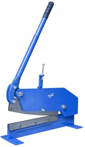 KATSU 400 mm Manuelle Platte Flache Metall Stahlblechschere Scheren, Heavy Duty präzises Schneiden, Metallschere Metall-Cutter Stangenplatte Scher schneidet Blech Rebar Runde Lager