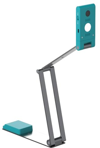 IRIScan Visualizer 7 Dokumentenkamera Grau mit 13MP 4K Ultra HD, Visualizer und A3-Scanner für Unterricht, Fernunterricht und Videokonferenzen, mit KI-Mikrofon, LED und USB, für Win & Mac
