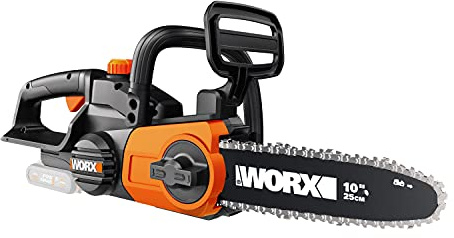 WORX WG322E.9 Akku Kettensäge 20V –​​ Praktische Holzsäge für Einsätze im Garten & Bauarbeiten - mit 25 cm Schnittlänge & automatischer Kettenspannung