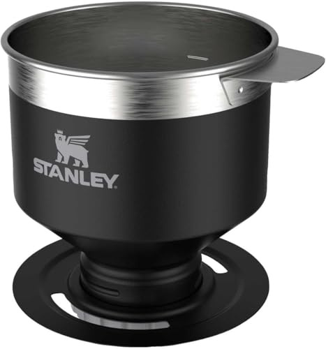 Stanley 1913 Perfect Brew Pour Over Kaffeebereiter - Ergibt 1-6 Tassen - Kaffeefilter Wiederverwendbar Edelstahl - Filterkaffee - BPA-Frei - Leicht Zu Reinigen & Abnehmbarer Filter - Schwarz