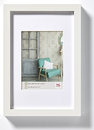 walther design EA030W Stockholm Holzrahmen, 20x30 cm, weiß