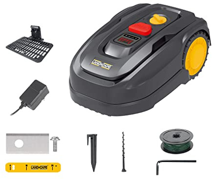 LANDXCAPE 18V (20V MAX) 400m² Rasenmäherroboter LX796, Mulchsystem, Sicherheitssensor, Ultraleise