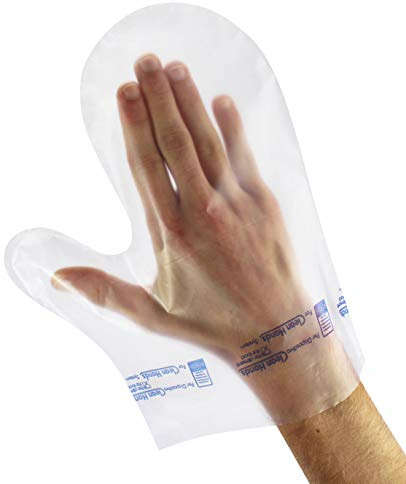 Papstar Clean Hands Fäustlinge, Polyethylen, 100 Stück