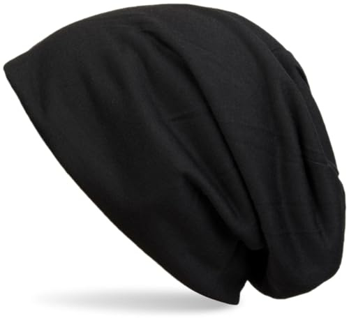 styleBREAKER Unisex Slouch Beanie Baumwollmix 59cm OneSize | 65% Naturfaser 35% Polyester. Bundweite 26cm. Höhe 26cm. elastisch. atmungsaktiv. waschbar 30 Grad. leichte Stoffmütze.