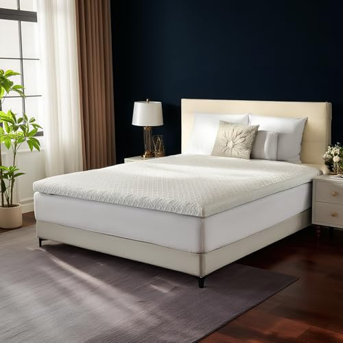 Mendale Topper 140x200cm Hart 7-Zone & Weich Gel Schaum Dual-Core/Härtegrade, H2&H3 8cm Höhe Matratzen Topper - Kaltschaum & Gel Matratzentopper für Boxspring Bett, Mattress