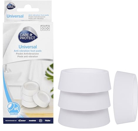 CARE+PROTECT – Antivibrationsfüße aus Gummi / geeignet für alle Waschmaschinen und Trockner / reduzieren Vibrationen und Geräusche / verbessert die Stabilität / 4 Pads
