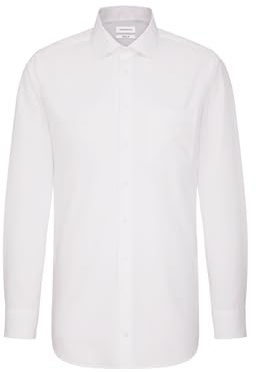Seidensticker Herren Mens Regular Longsleeve Cotton Business Shirt, Weiß(003000), 44 EU