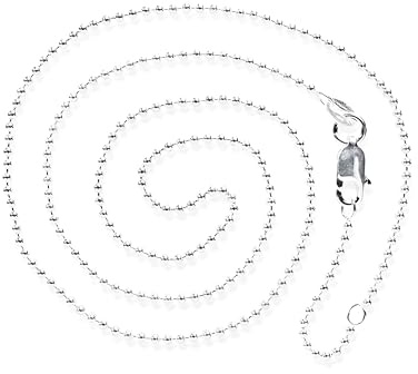 Heartbreaker Kugelkette I Klassische Halskette für Anhänger aus hochwertigem 925 Sterling Silber I Stärke Ø 1,5 mm I In Goldschmiedequalität gefertigt I HB 150 BC