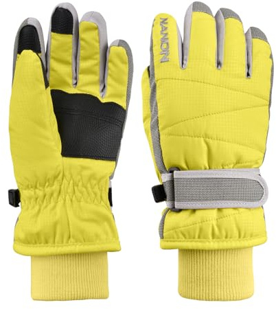 TRIWONDER Kinder Skihandschuhe, Thermo-Fleece Handschuhe, Warme Winterhandschuhe für Jungen Mädchen