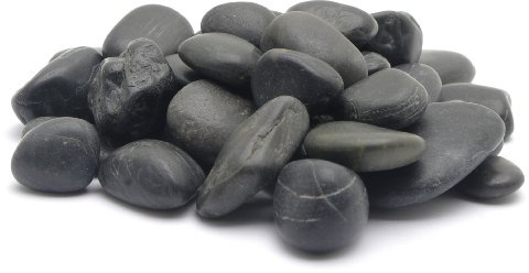 Marina Aquarienkies Deko-Kies Natur Strand Kiesel 12-18mm 2kg Schwarz