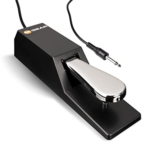 M-AUDIO SP-2 Universelles Sustain-Pedal | Pedal im klassischen Klavierstil, universelle Kompatibilitat mit MIDI-Keyboards und Synthesizern