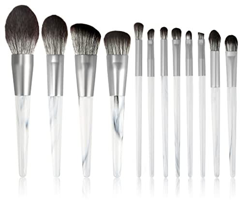 WolFum N/A 12 Make-up-Pinsel-Set, kompletter Satz Loser Puderpinsel, Flacher Foundation-Pinsel, Lidschatten-Set, Pinsel Beauty (Farbe: A, Größe: Einheitsgröße)