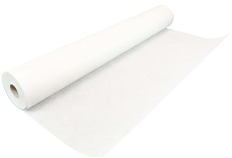 Dalsys 50m Anstrichvlies, Abdeckvlies 55g/m², 1m breit, Renoviervlies nutzbar als Armierungsgewebe, Malervlies oder Glasvliestapete, weiß, aus Glasfaser