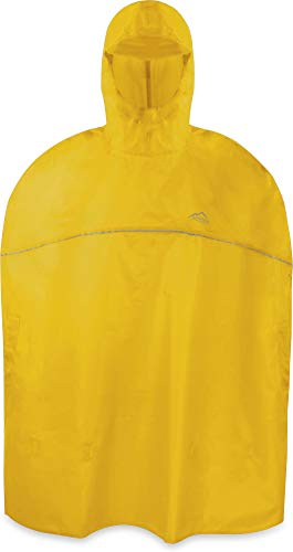 normani OUTDOOR SPORTS Kinder Regenponcho für Jungen und Mädchen mit Kapuze und 3M™ Scotchlite™ Reflektoren Farbe Gelb
