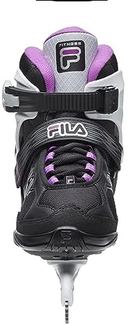 FILA Damen FILA Primo Ice Lady Freizeitschlittschuh Damen Eishockey Eislaufen Edelstahlkufe Starker H, schwarz/weiß/magenta, 39 EU