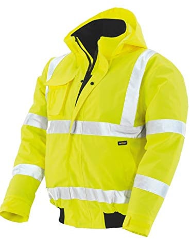 texxor Unisex Værdiler Warnschutz Pilotenjacke Whistler wasserdichte winddichte Arbeitsjacke gelb XL, Gelb, XL EU