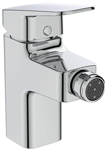 Ideal Standard BD278AA Ceraplan Bidetarmatur mit Zugknopf-Ablaufgarnitur