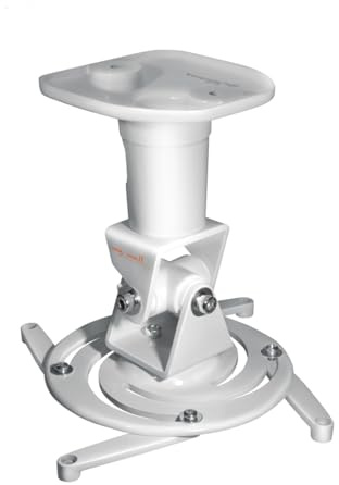 mywall H16-1WL Beamer Deckenhalterung (Tragkraft 15kg Deckenabstand: 22,5 cm)