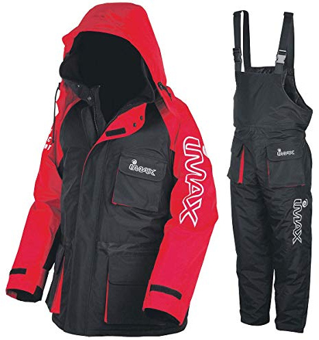 Imax Thermo Anzug Sea Fishing Clothing (2 teilig), Mehrfarbig (schwarz/rot), Gr. XXL