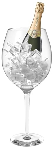 NiHome Riesiges Weinglas 3000ml, Handgefertigtes Großes Rotweinglas | Überdimensionales Glas für Rotwein, Bier und Cocktails, ideal für Feiern, Versammlungen und kreative Geschenkideen