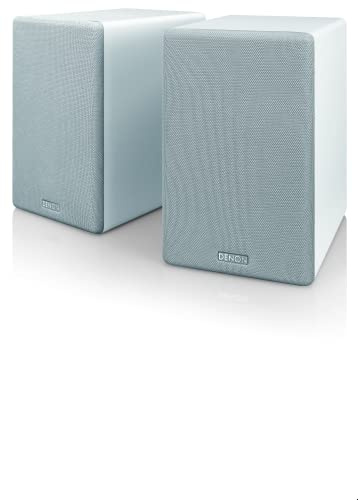 Denon SCN10 Lautsprecher, Zwei-Wege-HiFi-Lautsprecher für TV-Soundsystem, 2 x 65 W, kompatibel mit Receivern & Verstärker, Elegantes Design - weiß, SCN10WTEM