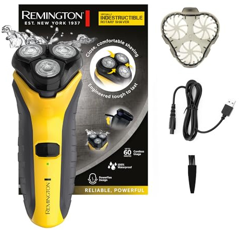 REMINGTON Herrenrasierer PR1855 E51 Virtually Indest. NEU | Nass- und Trockenanwendung, Polycarbonatgehäuse, Dual-Track-Klingen, Comfort-Detailtrimmer mit 3-Tage-Bart-Styler