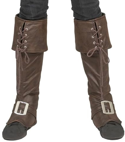 CREATIV DISCOUNT NEU Stiefelstulpen/Gamaschen Deluxe, braun, Einheitsgröße, Überzieher für Schuhe