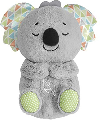 Fisher-Price Schlummer-Koala mit Sanfter Musik, Licht & Rhythmischen Atembewegungen, Koala Kuscheltier, Baby Spielzeug, Nachtlicht mit Musik für Babys, Baby Erstausstattung, für Neugeborene 0+, HBP87