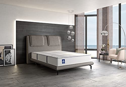 Irisette Rügen 1.000er Tonnentaschenfederkernmatratze, Wendematratze mit 7 Zonen, Härtegrad 3, 100 x 200 cm, Öko-Tex zertifiziert, produziert nach deutschem Qualitätsstandard
