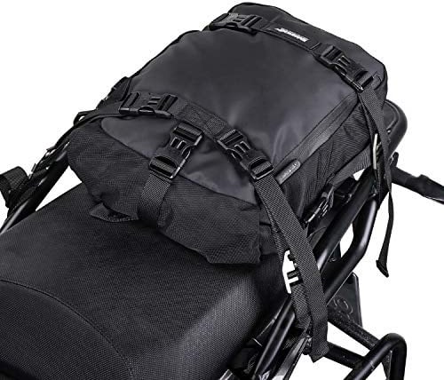 Rhinowalk Multifunktional Motorradtasche Motorradgepäck 10/20/30L Motorrad Pannier Satteltaschen Gepäckträgertaschen Hecktasche Hinterradtasche, Schwarz-10L