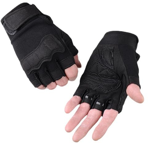 Fahrradhandschuhe für Kinder Jungen Mädchen 8-16 Jahre Halbfinger Handschuhe Fingerlose Fahrradhandschuhe Kletterhandschuhe Skatehandschuh für Klettergerüst Fahrrad Skater Roller Outdoor-Sportarten