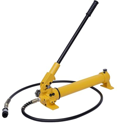 Hydraulische Handpumpe Hydraulikpumpe 700bar Hydraulikzylinder CP-700 10000psi mit Schlauch mit Manometer mit Handhebel 4ft Schlauch für Richtungsdruck-Zylindersätze