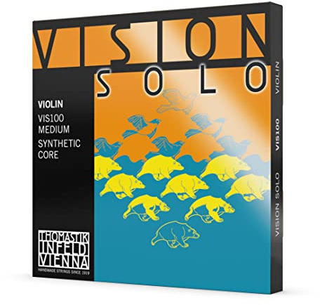 Thomastik-Infeld - Vision Solo - VIS100-4-Saitensatz (D Alu) - 4/4 - Alu umsponnen - Spannung 23kp/50.6lbs