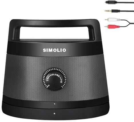 SIMOLIO Lautsprecher für Fernseher, TV Hörverstärker für Senioren Kabellos, Bluetooth Sprachverstärker für Hörgeschädigte, Tragbare Soundbar, Einfache Bedienung, Ersatz für Kopfhörer, TV Besser Hören