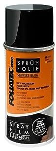 Foliatec Sprühfolie Auto Felgenfolie Sprüh Lack für Felgen, Abziehbar, Gute Deckkraft, schwarz gläzend, 150 ml