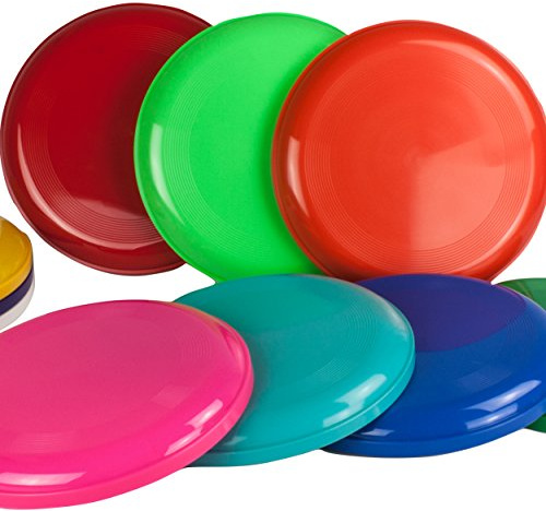 SCHWABMARKEN Frisbee Disc/Frisbees/Wurfscheiben farblich gemischt 10 Stück - Nicht geeignet als Hundefrisbee!!