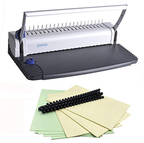 PAVO Bindemaschine Bindegerät SMARTMASTER 2 Bindegerät inkl. 75 tlg. Starterset / Nur für kurze Zeit: Beinhaltet ein 75 teiliges Starterset inkl. Binderücken, Deckblätter und Rückwände