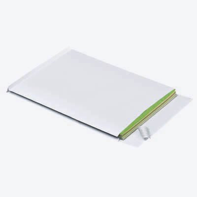 100 MAILmedia Faltenversandtaschen B4 / ohne Fenster / Faltenbreite 2,0 cm / selbstklebend / weiß