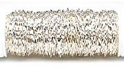 Bouillondraht Bouilloneffektdraht 25 g silber Silberdraht