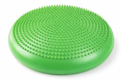 FSYBB71V Balance Cushion Kissen verbessert die Stabilität und Balance, aufblasbar, aus PVC, Anti-Burst | Home Fitness Yoga Pilates Rehabilitation (grün)