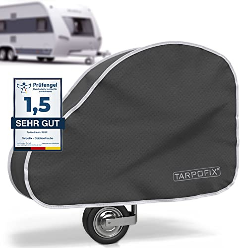 Tarpofix® Deichselabdeckung Wohnwagen aus PVC - wasserdicht, Deichselhaube | Deichselhaube Anhänger mit Doppel-Klickverschluss | wasserdichte Anhängerkupplung Abdeckung | universal für PKW & Anhänger