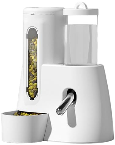 Hamster Feeder und Tränke - Hamster Feeder Automatischer Wasserspender | 2 in 1 Frettchenkäfig Zubehör, Futterbehälter Auslaufsicher für Kleintiere