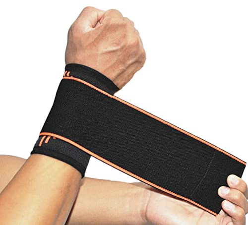 SOLO ACTFIT Handgelenkbandage Mit Klettverschluss, Elastisch Und Verstellbarer Handgelenkschoner Gegen Sehnenentzündung, Anpassbare Handgelenkstütze Hand-Bandage Für Sport, Fitness