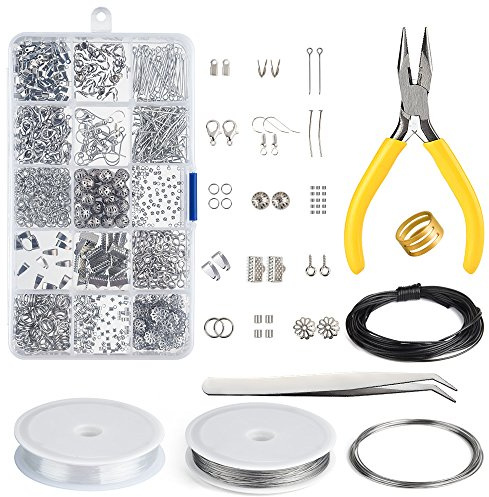 KUUQA Schmuckherstellung Kit, Schmuckreparaturset, die ein Reparaturwerkzeug-Installationsset bilden und bilden