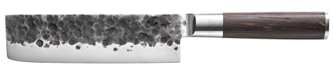 Zassenhaus Nakiri-Messer KYOTO aus japanischem Klingenstahl | 18 cm Klinge, 4,9 cm breit | Griff aus Wenge | Japanisches Messer aus Handarbeit | Allzweckmesser für Obst, Gemüse, Fleisch und mehr