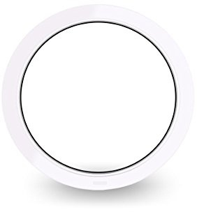 Rundfenster - Bullauge - Festverglasung (FiB) - Durchmesser: 100cm - weiß - 60 mm Profil - 2-Fach-Verglasung