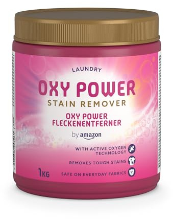 by Amazon Oxy Power Fleckenentferner-Pulver für Buntwäsche, 1 kg